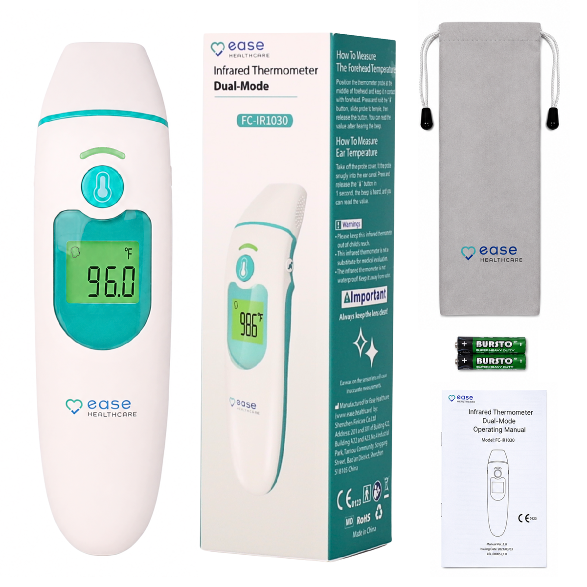 Infrared Thermometer 2-in1 (FC-IR1030)